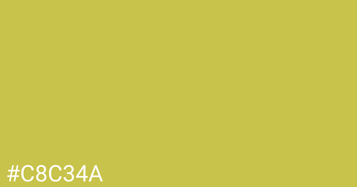 Hex color #c8c34a graphic