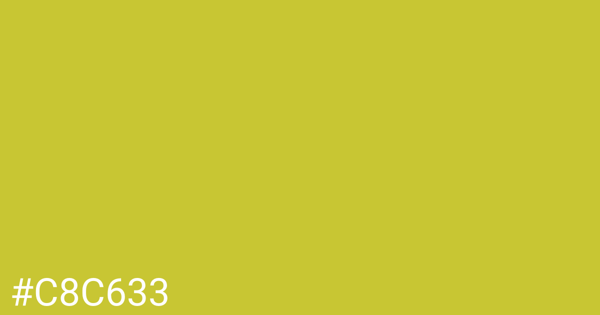 Hex color #c8c633 graphic