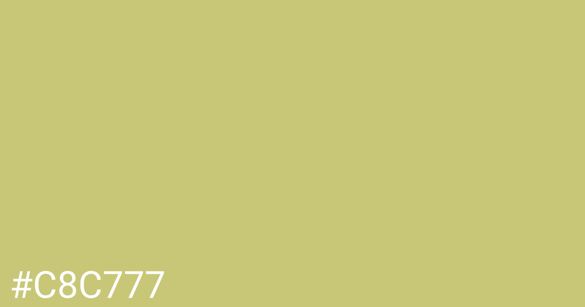 Hex color #c8c777 graphic