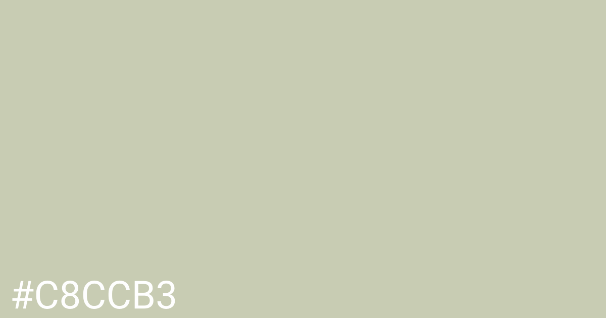 Hex color #c8ccb3 graphic