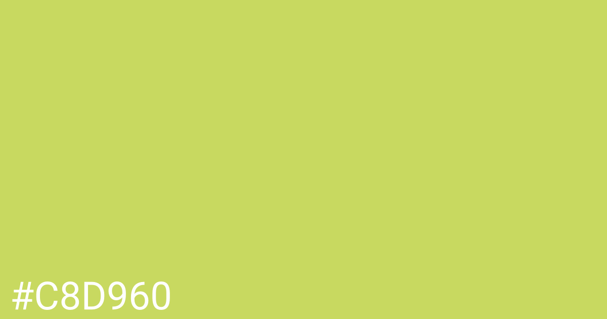 Hex color #c8d960 graphic
