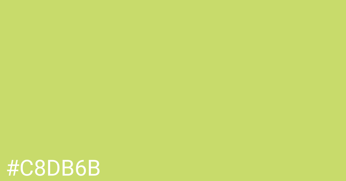 Hex color #c8db6b graphic