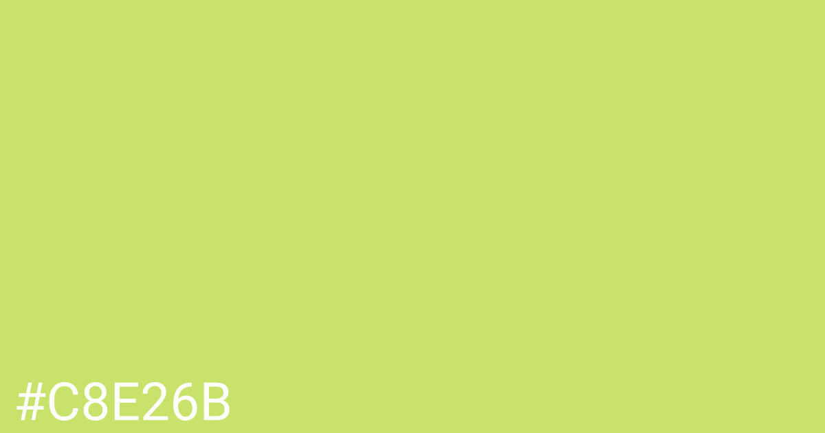 Hex color #c8e26b graphic