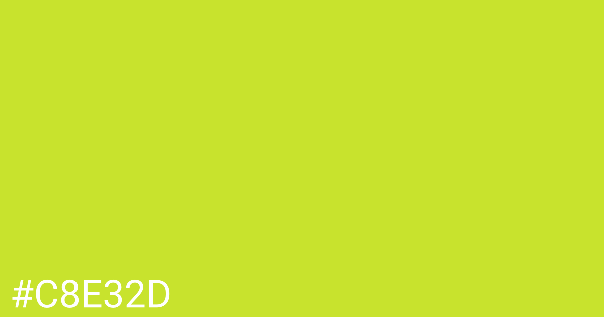Hex color #c8e32d graphic
