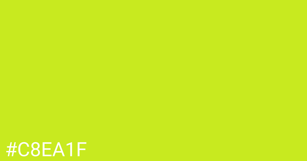 Hex color #c8ea1f graphic