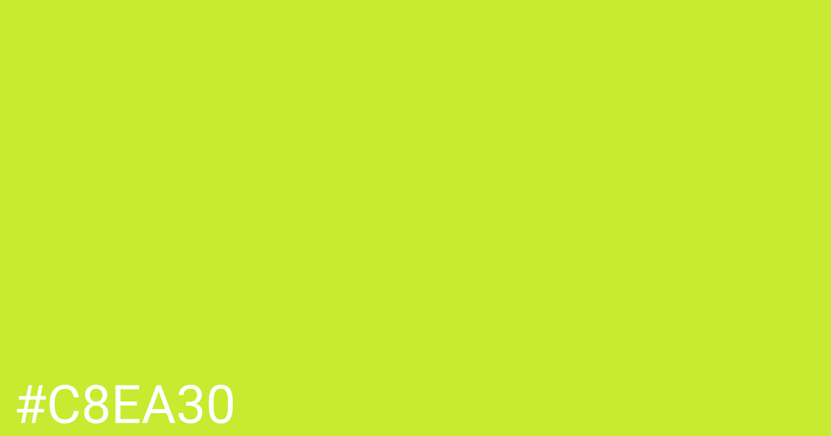 Hex color #c8ea30 graphic