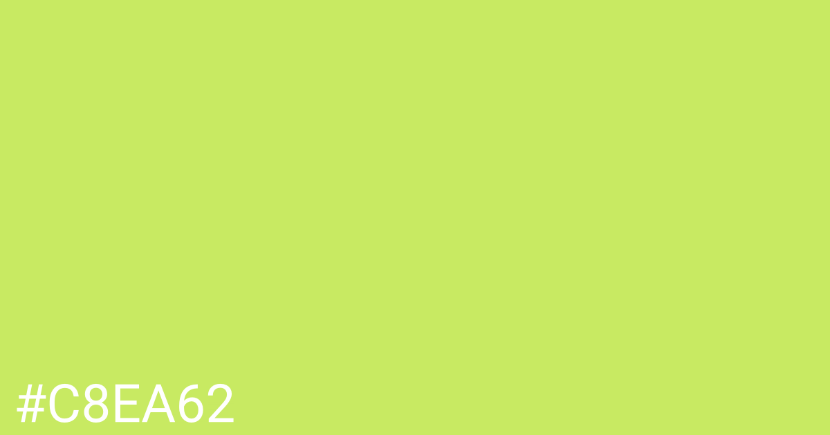 Hex color #c8ea62 graphic