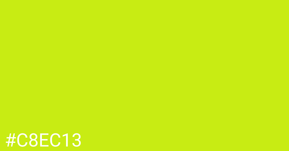 Hex color #c8ec13 graphic