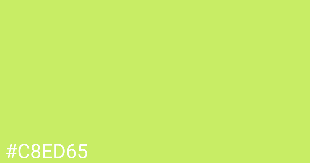 Hex color #c8ed65 graphic