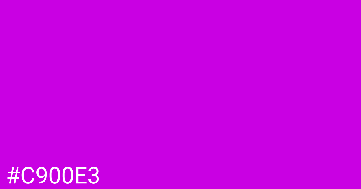 Hex color #c900e3 graphic