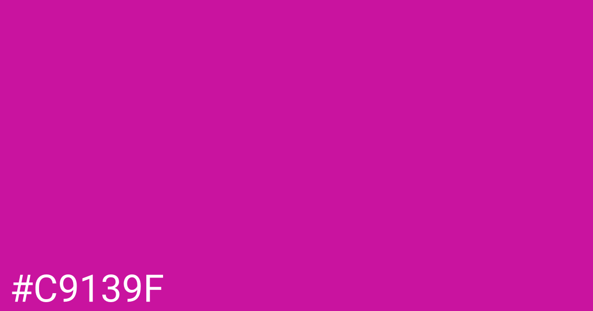 Hex color #c9139f graphic