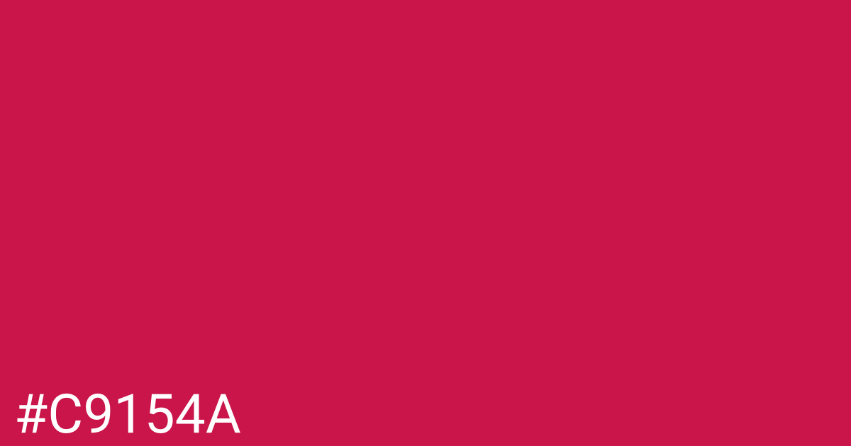 Hex color #c9154a graphic