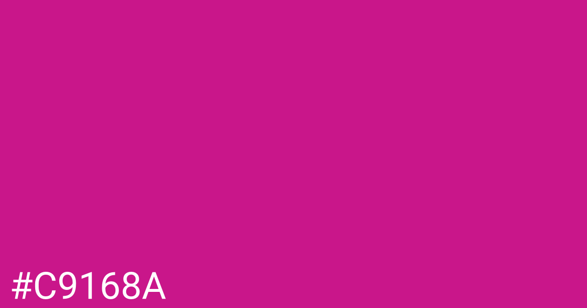 Hex color #c9168a graphic