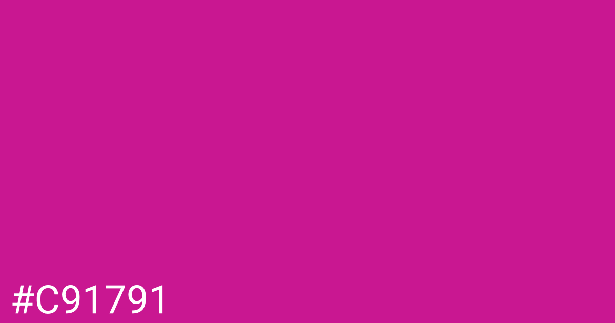 Hex color #c91791 graphic