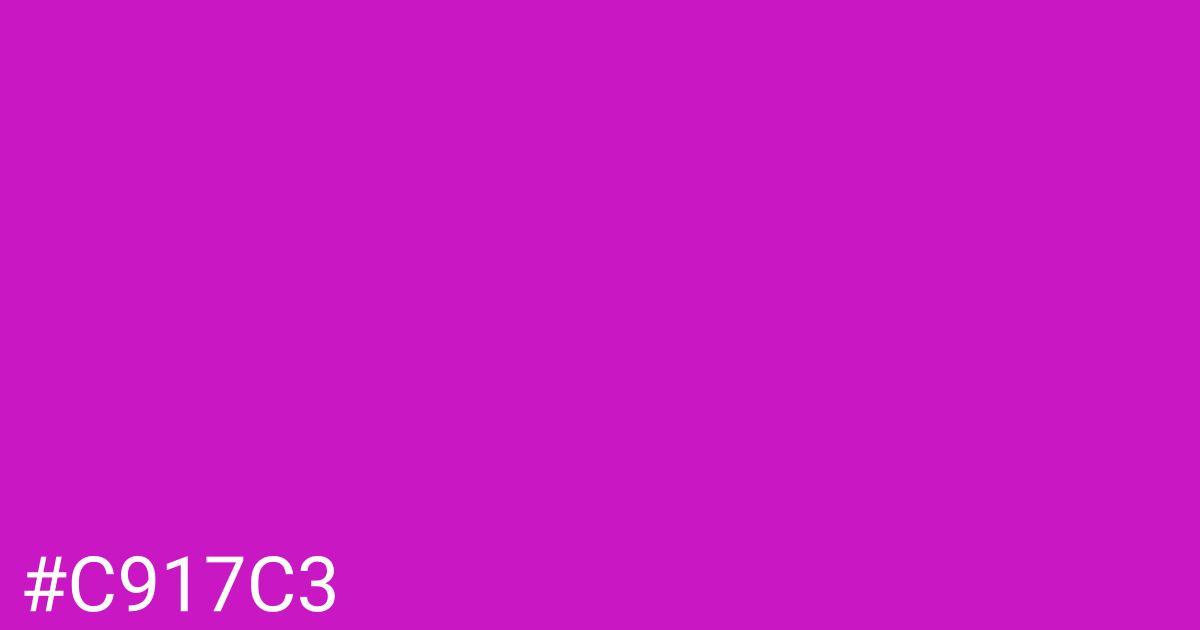 Hex color #c917c3 graphic