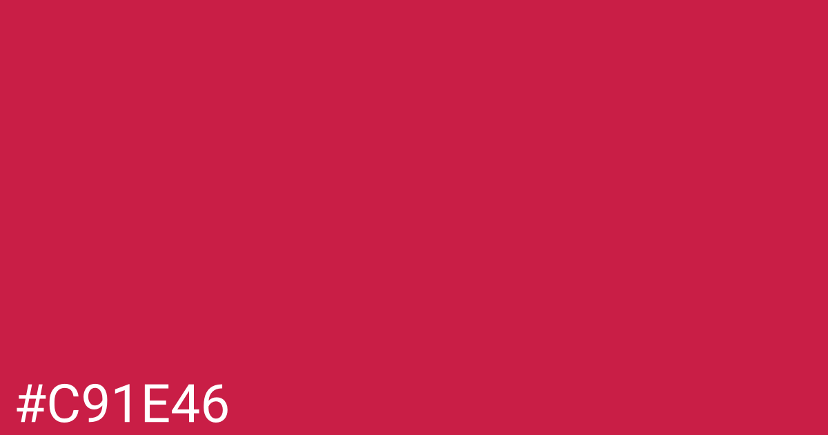 Hex color #c91e46 graphic