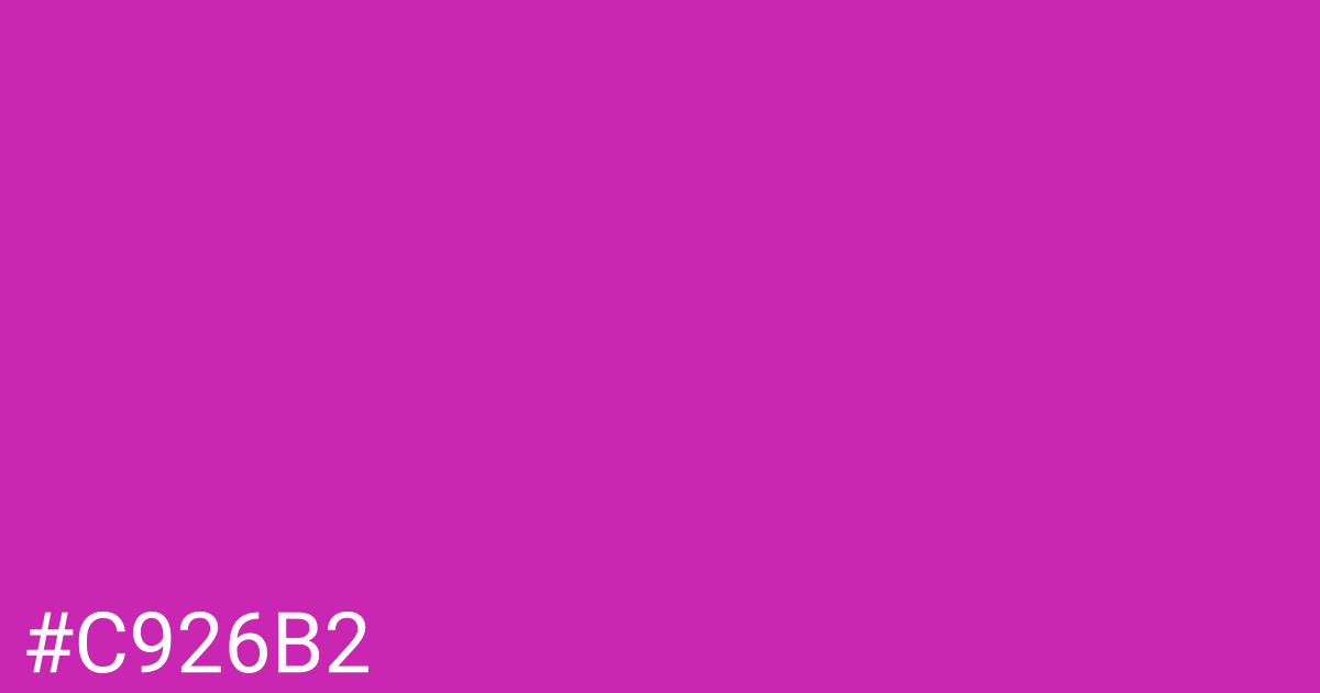 Hex color #c926b2 graphic