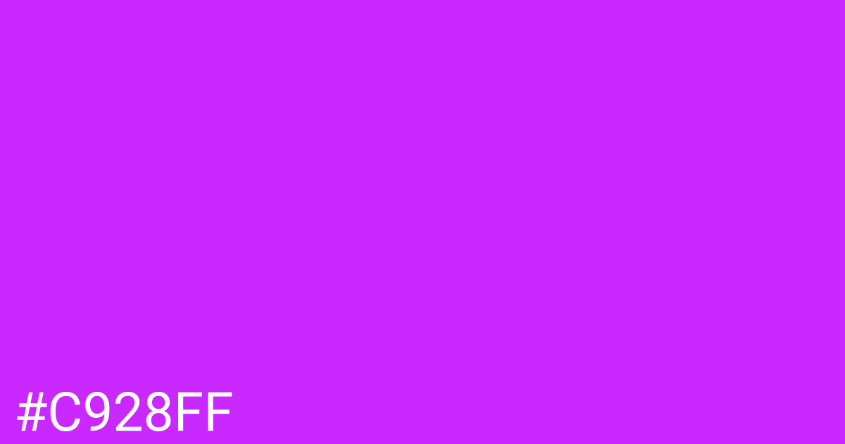 Hex color #c928ff graphic