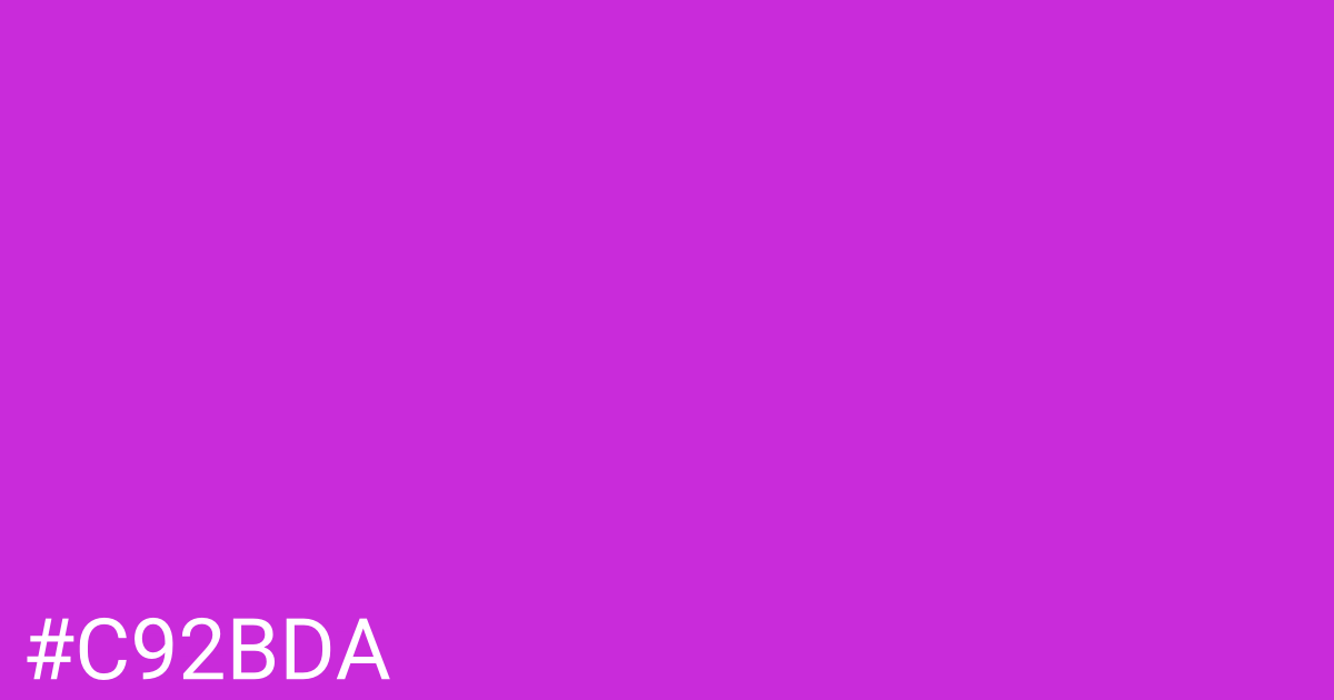 Hex color #c92bda graphic