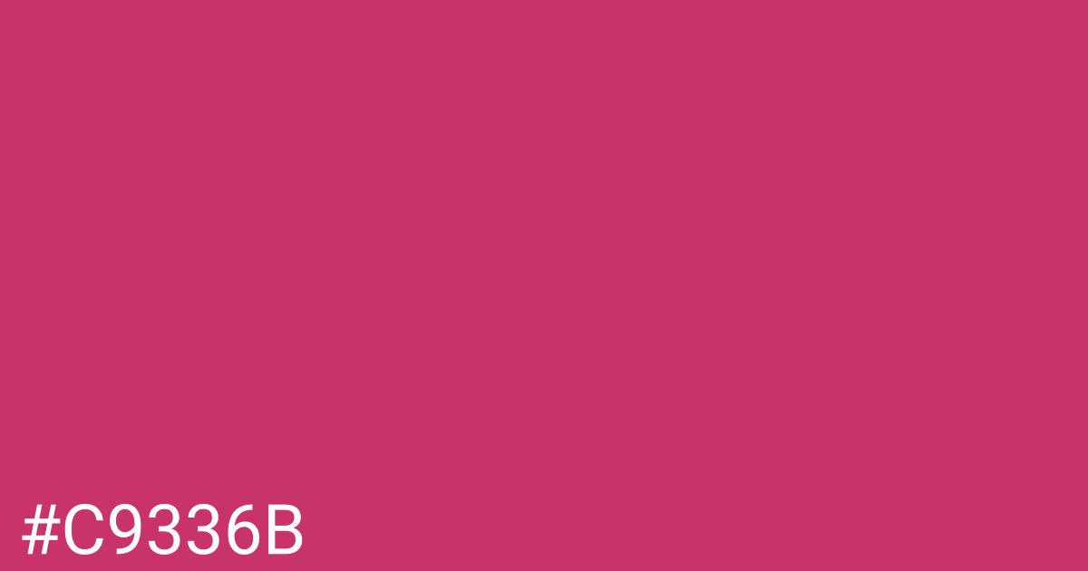 Hex color #c9336b graphic