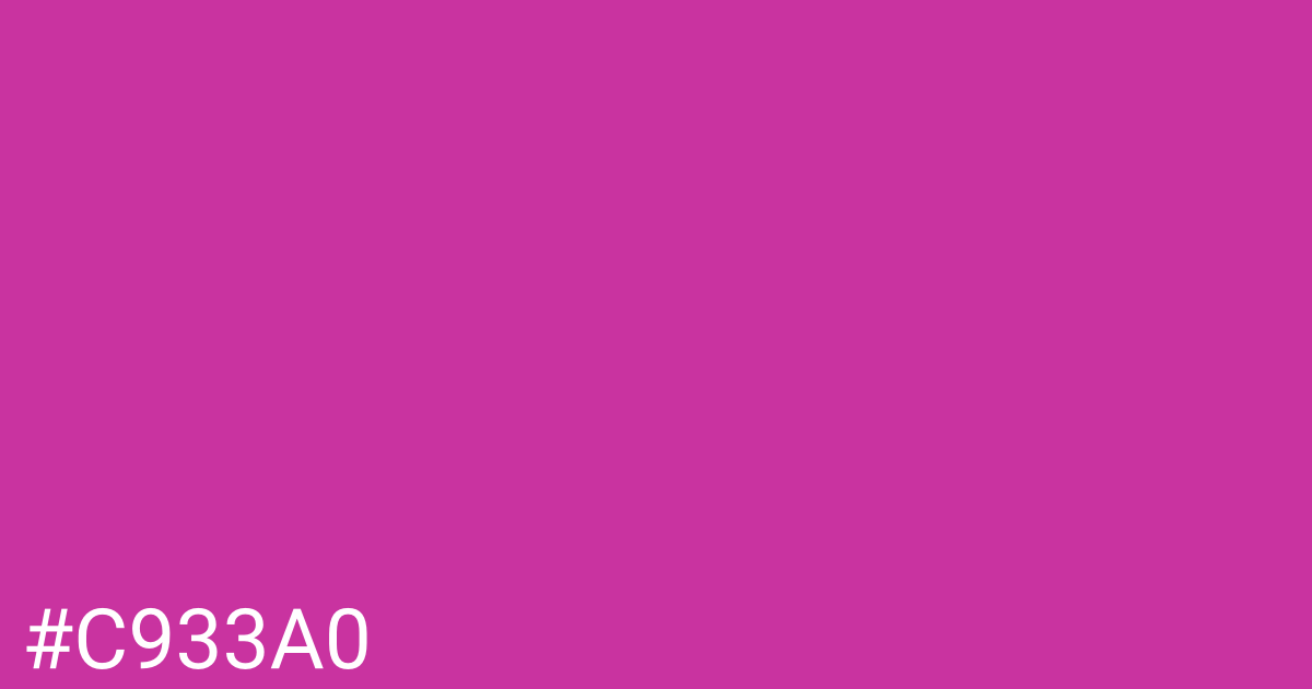 Hex color #c933a0 graphic