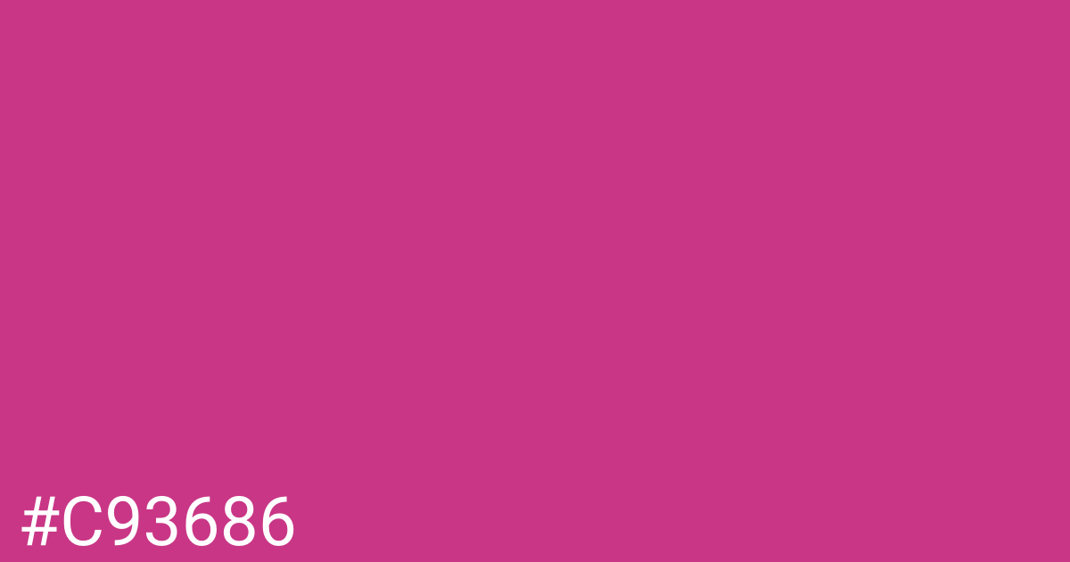 Hex color #c93686 graphic