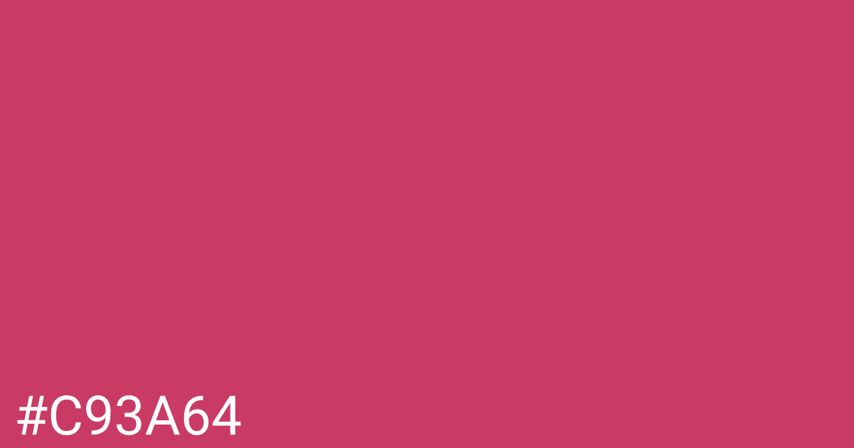 Hex color #c93a64 graphic