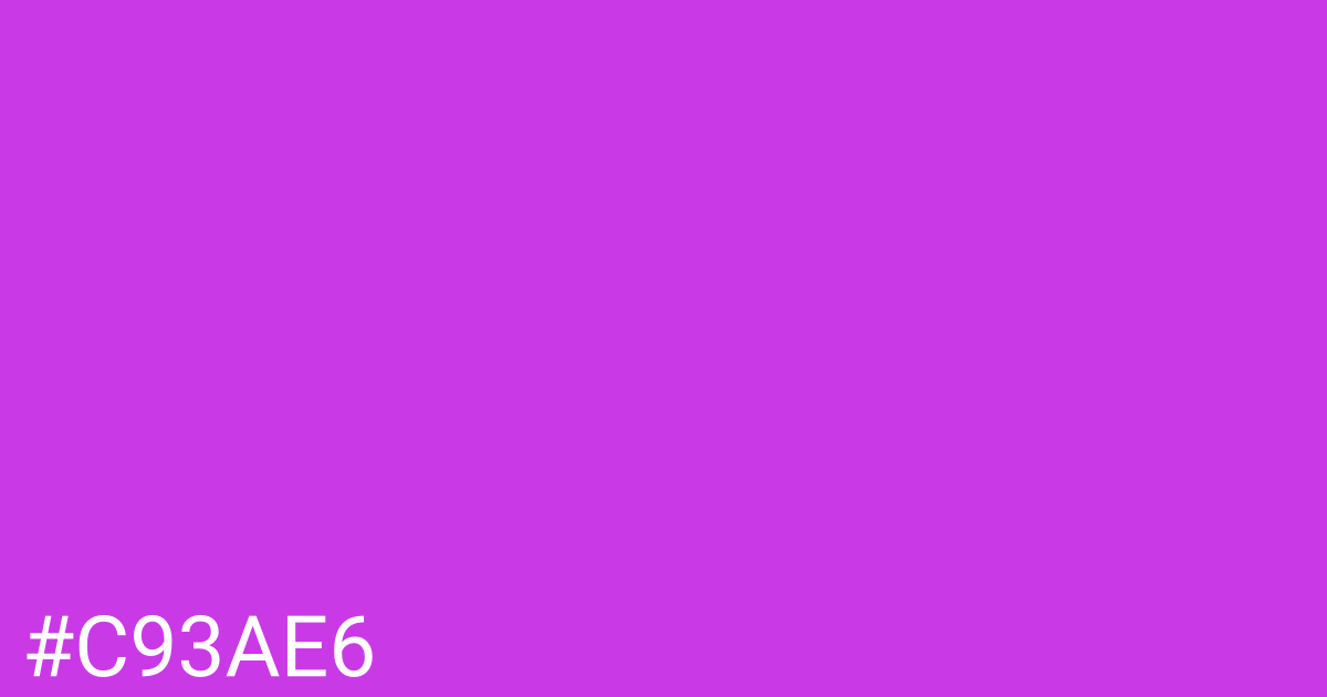 Hex color #c93ae6 graphic