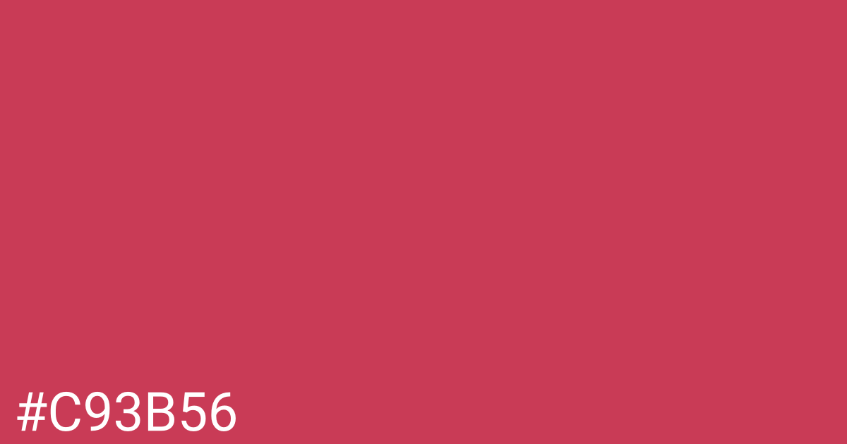 Hex color #c93b56 graphic