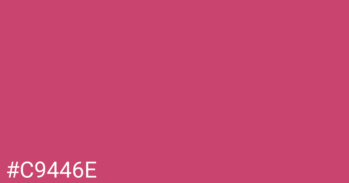 Hex color #c9446e graphic