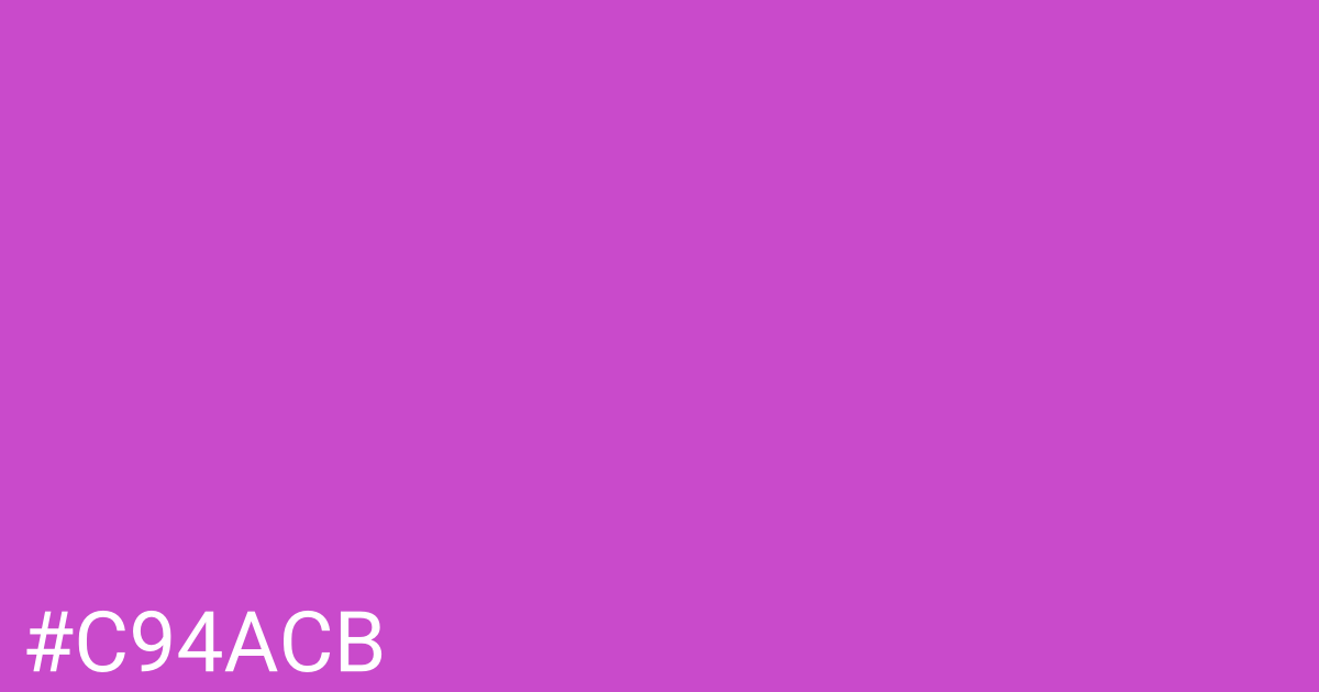 Hex color #c94acb graphic