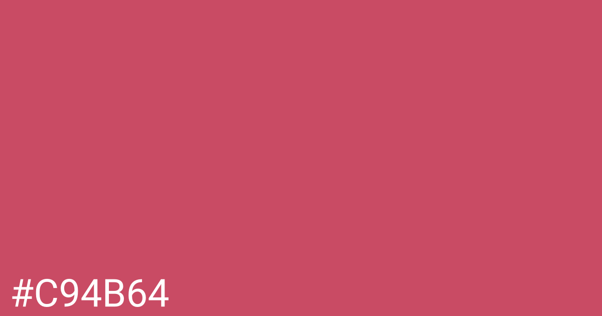 Hex color #c94b64 graphic