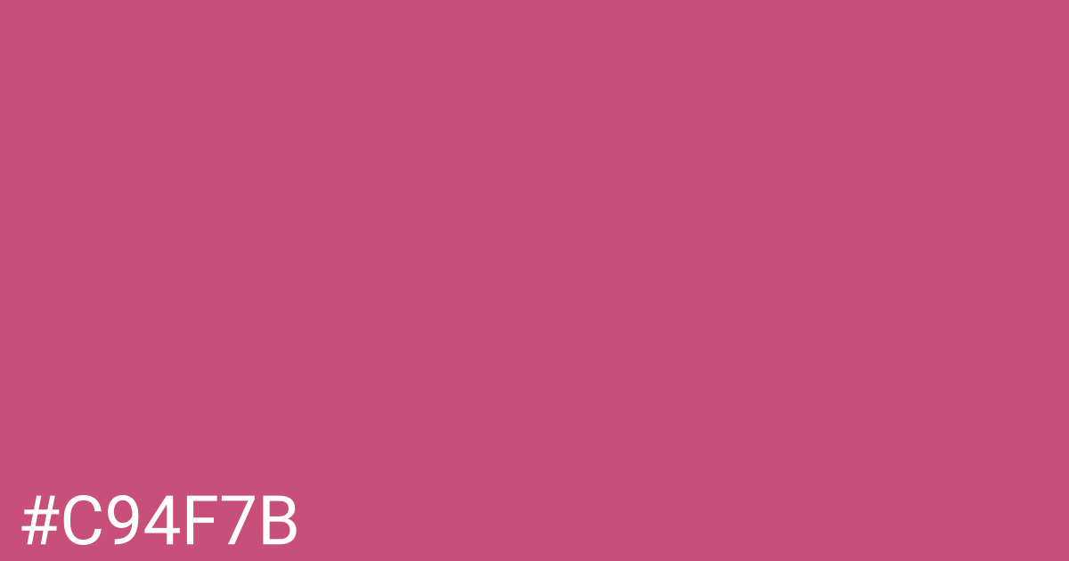 Hex color #c94f7b graphic