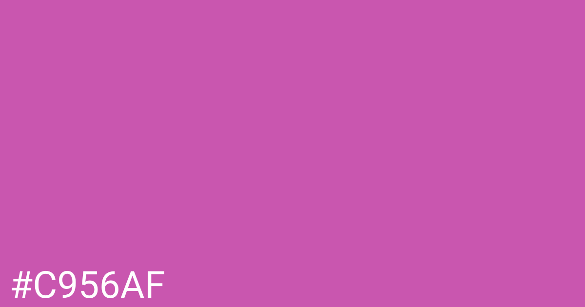 Hex color #c956af graphic