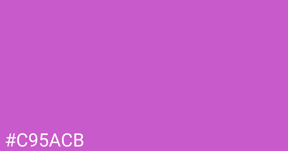 Hex color #c95acb graphic