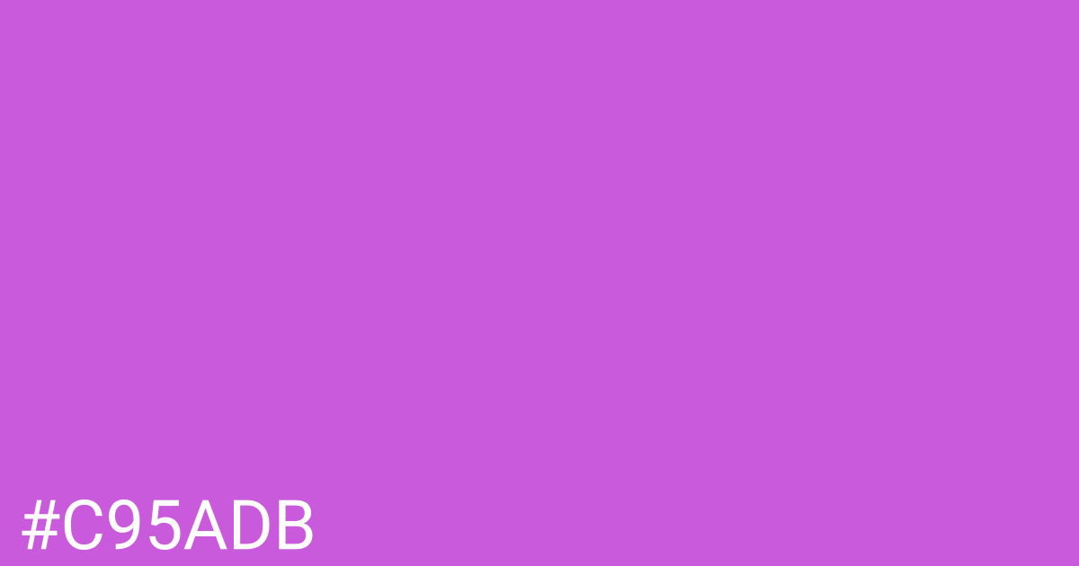 Hex color #c95adb graphic
