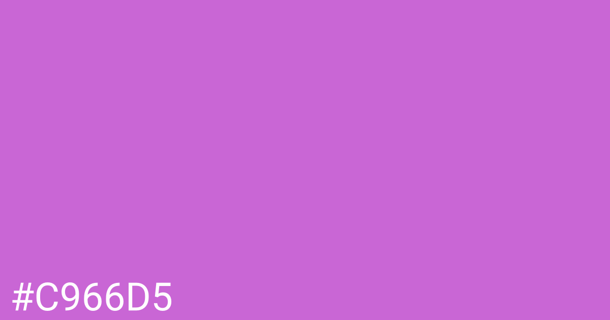 Hex color #c966d5 graphic