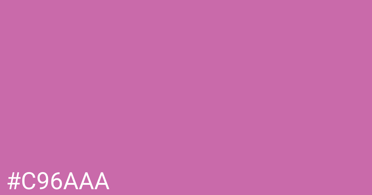 Hex color #c96aaa graphic