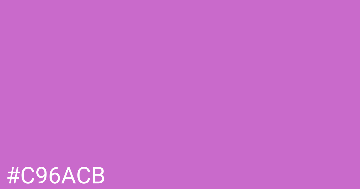 Hex color #c96acb graphic