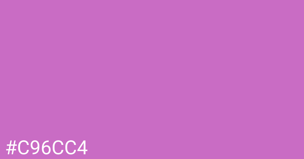 Hex color #c96cc4 graphic