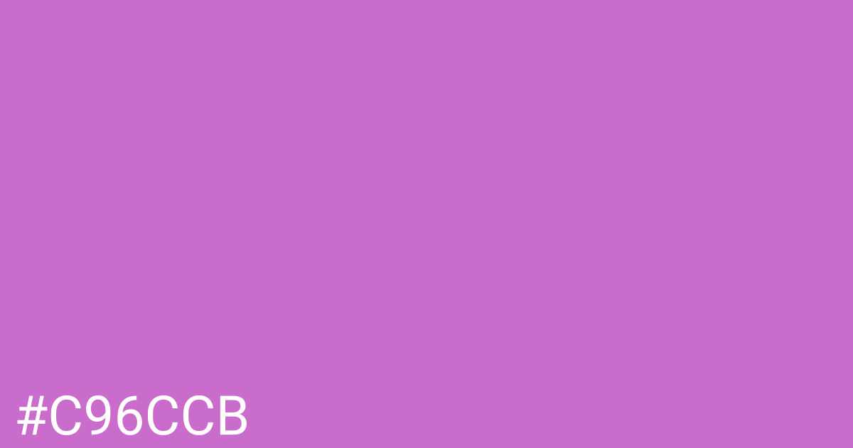 Hex color #c96ccb graphic