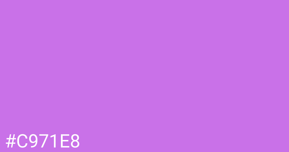 Hex color #c971e8 graphic