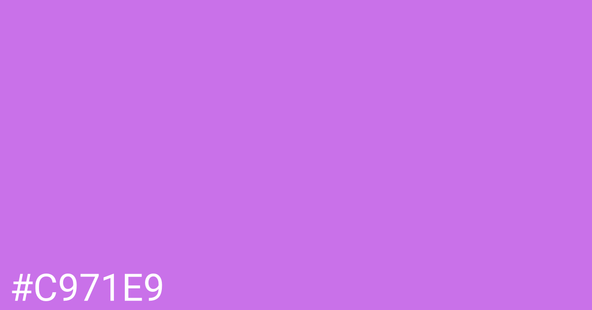 Hex color #c971e9 graphic