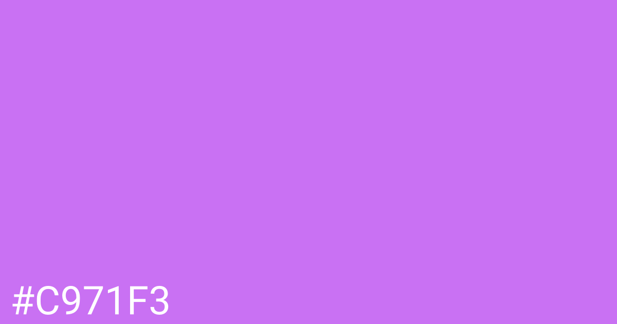 Hex color #c971f3 graphic