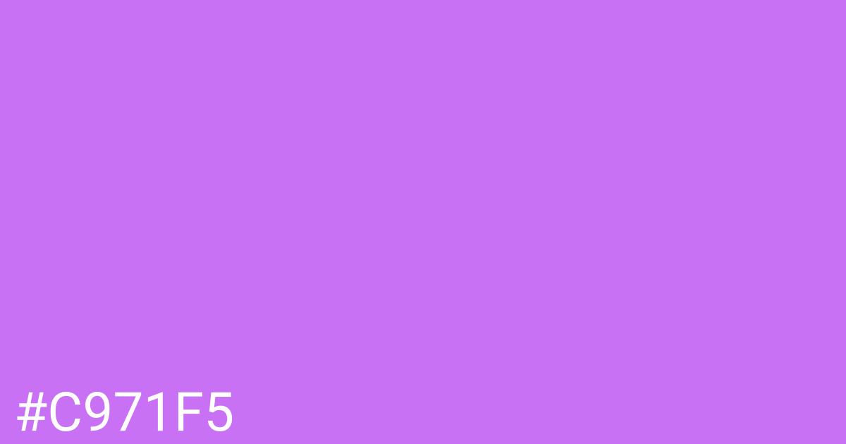 Hex color #c971f5 graphic