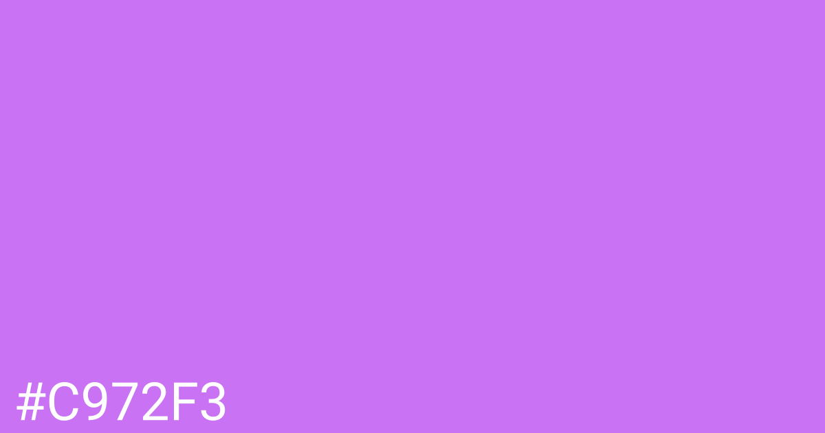 Hex color #c972f3 graphic