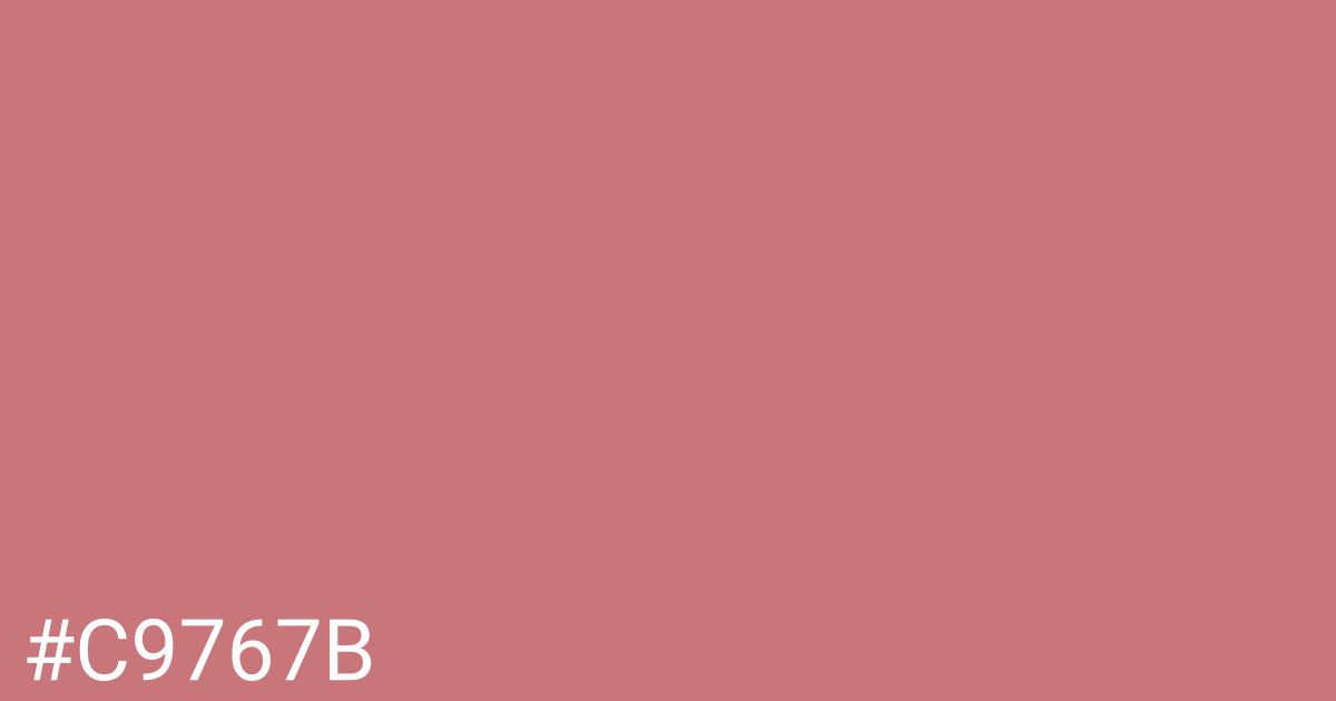 Hex color #c9767b graphic