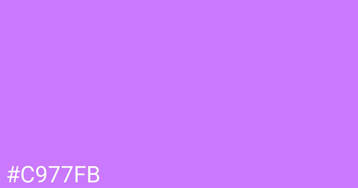 Hex color #c977fb graphic