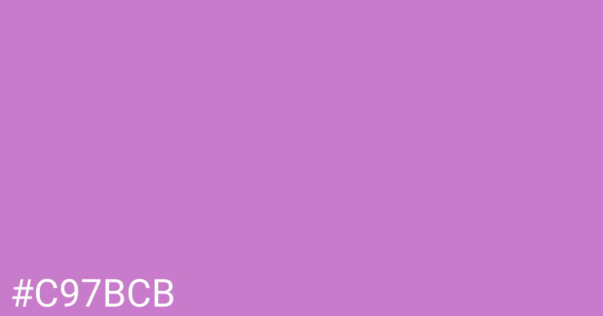 Hex color #c97bcb graphic