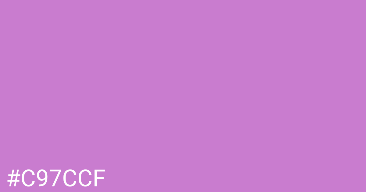 Hex color #c97ccf graphic